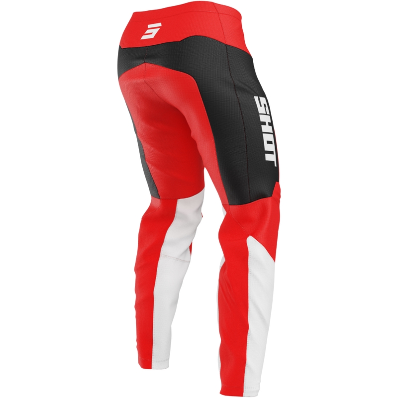 Pantalón motocross Shot Draw League rojo para niño