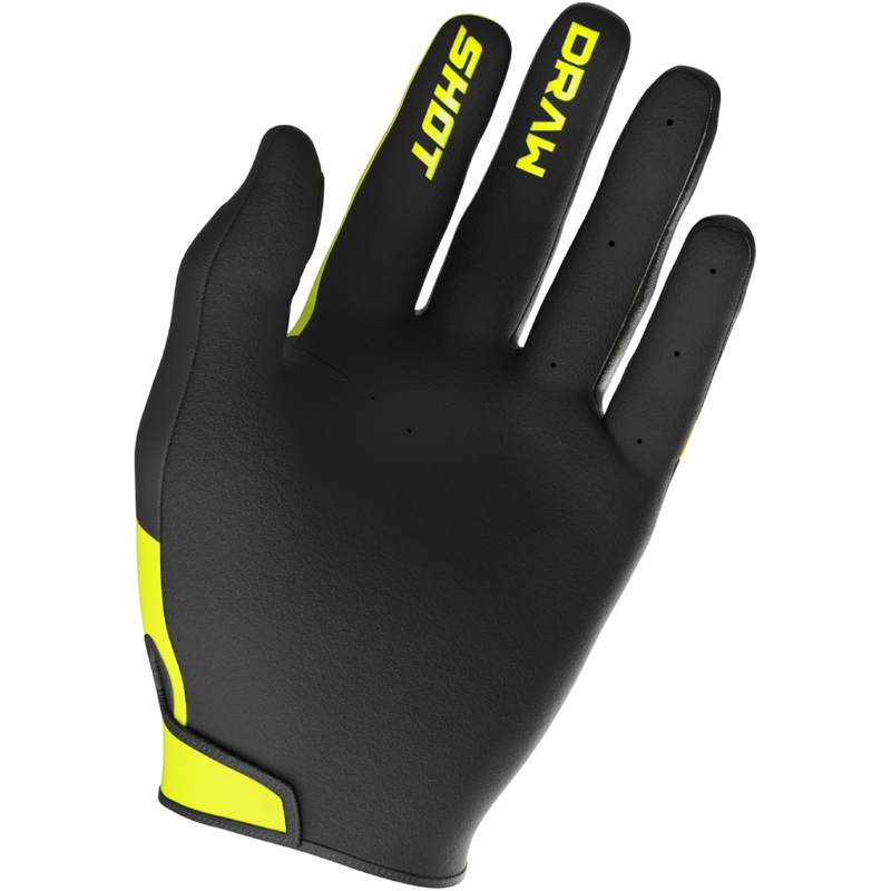 Guantes de motocross para niños Shot Draw Sky amarillo fluo