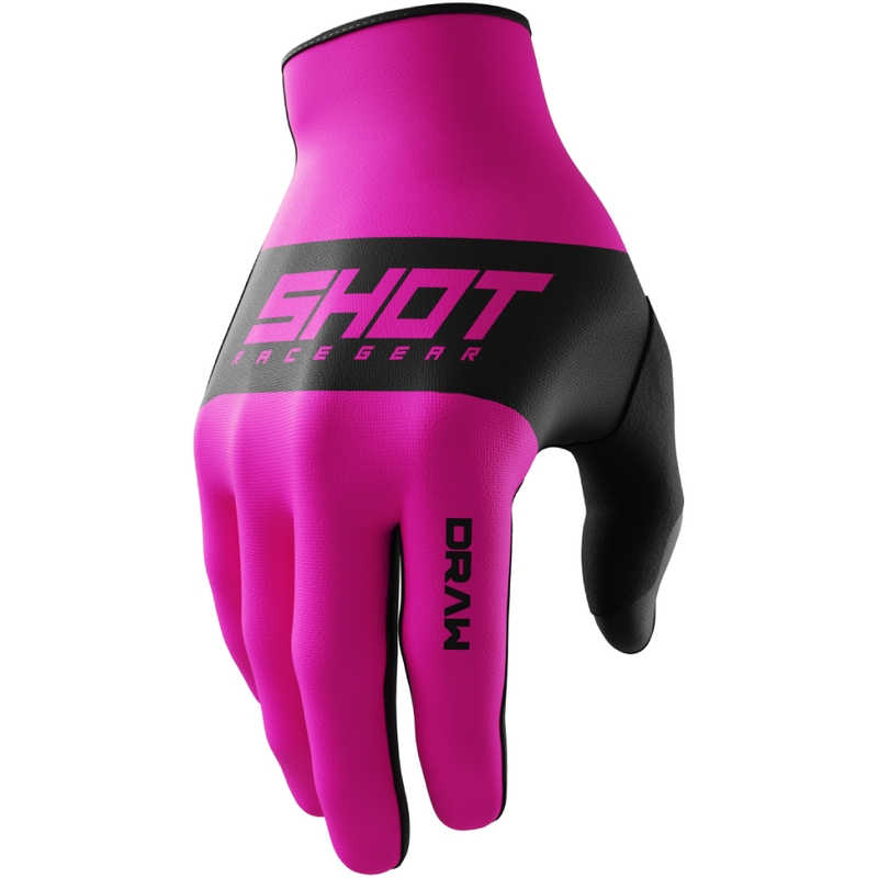 Guantes de motocross para niños Shot Draw Sky rosa