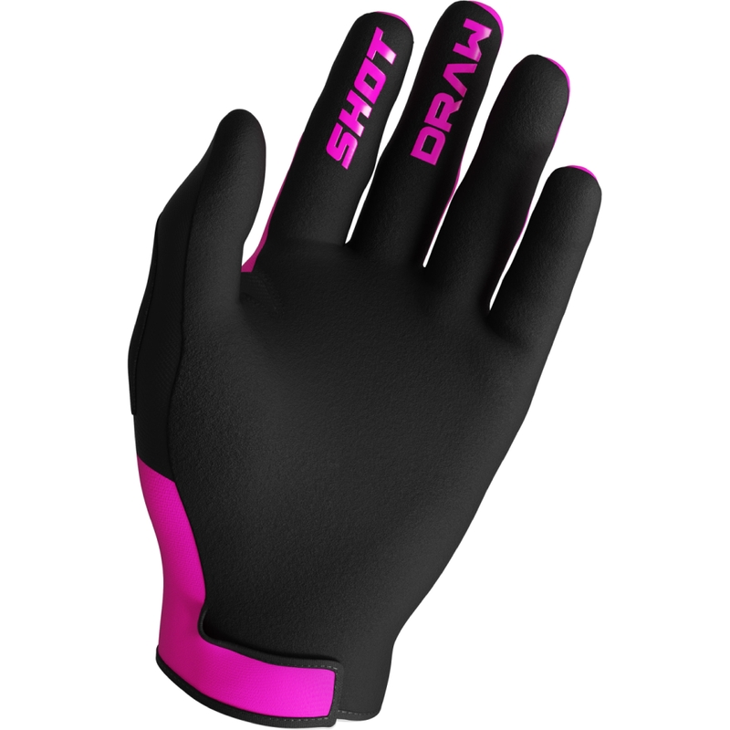 Guantes de motocross para niños Shot Draw Sky rosa