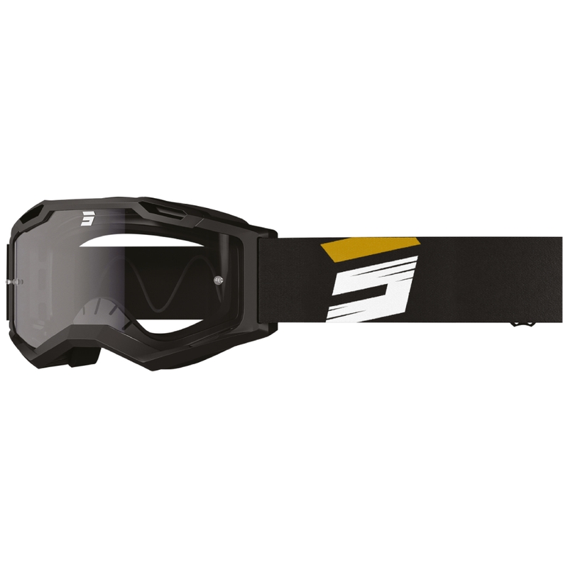 Gafas de motocross Shot Assault 2.0 Claw doradas con plexiglás transparente