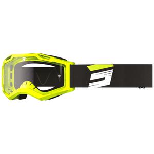 Gafas de motocross Shot Assault 2.0 Claw amarillo fluo con plexiglás transparente