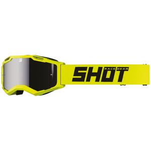 Gafas de motocross Shot Assault 2.0 Solid amarillo fluo con cristal de iridio