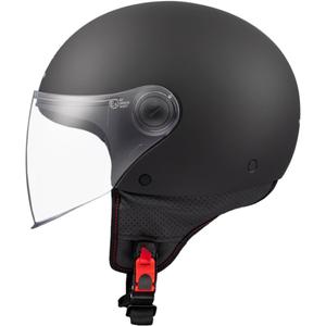 Casco de moto abierto MT Street S negro mate