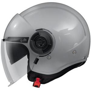 Casco de moto abierto MT Viale SV S Solid gris brillante
