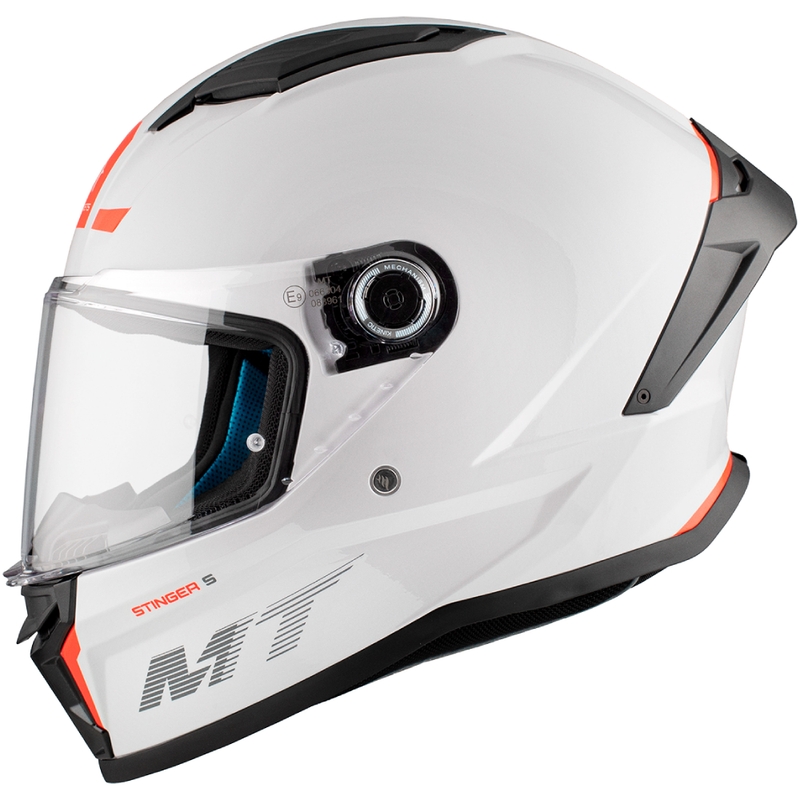 Casco integral de moto MT Stinger 2 Solid Gloss White