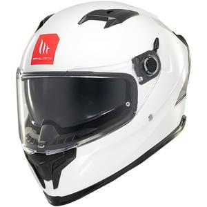 MT BRAKER SV SOLID A0 casco integral de moto blanco