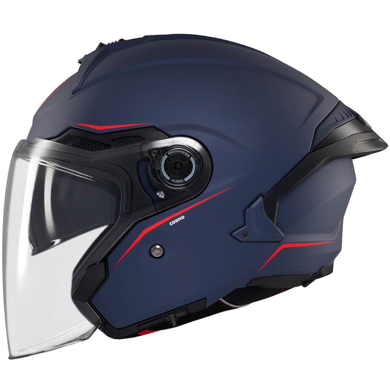 Casco abierto MT Cosmo SV azul mate