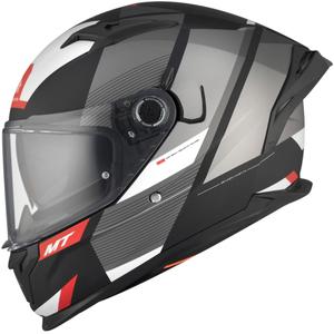 MT BRAKER CHENTO B0 casco integral de moto negro-gris-blanco