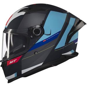 Casco integral de moto MT BRAKER CHENTO C7 gris-azul-blanco