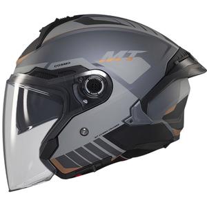MT Cosmo SV Cruiser casco abierto gris-negro mate