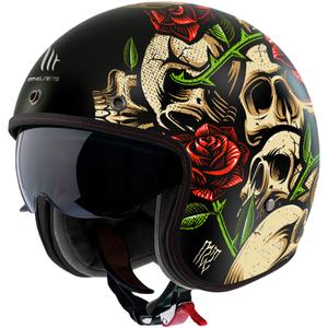Casco de moto abierto MT Le Mans 2 SV Breakout B2 brillante