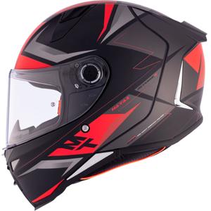 MT REVENGE 2 S HATAX B5 casco integral de moto negro-gris-rojo
