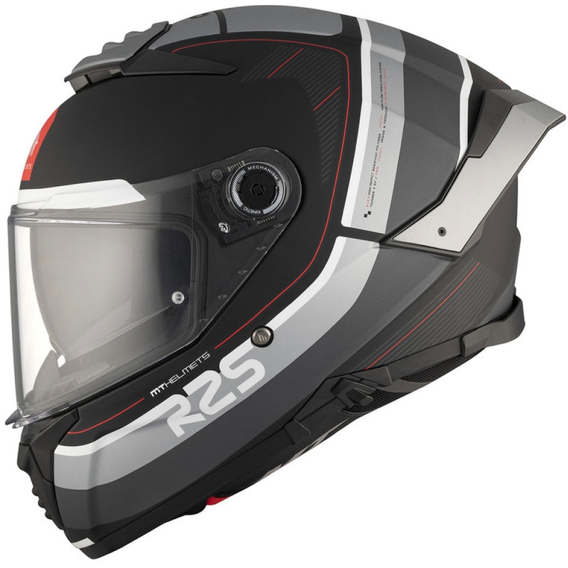 Casco integral de moto MT THUNDER 4 SV R25 B2 gris mate-negro en oferta liquidación