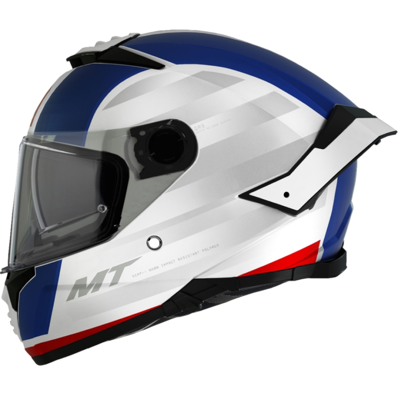 Casco integral de moto MT THUNDER 4 SV TREADS C7 blanco-azul