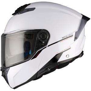MT ATOM 2 SV SOLID A0 casco de moto blanco brillante