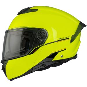 Casco de moto MT ATOM 2 SV SOLID A3 amarillo fluo brillante