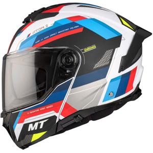 Casco de moto MT ATOM 2 SV BAST A0 negro-azul-rojo-blanco perla