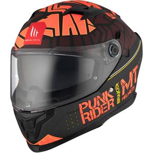 MT BRAKER SV PUNK RIDER B5 casco integral de moto rojo-negro