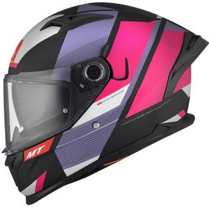 MT BRAKER CHENTO B9 casco integral de moto rosa-morado-blanco