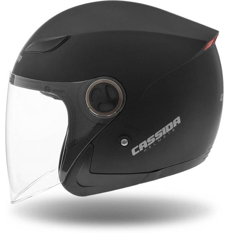 Casco de moto Cassida Reflex abierto negro mate