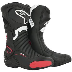 Botas de moto Alpinestars S-MX 6 negras y rojas