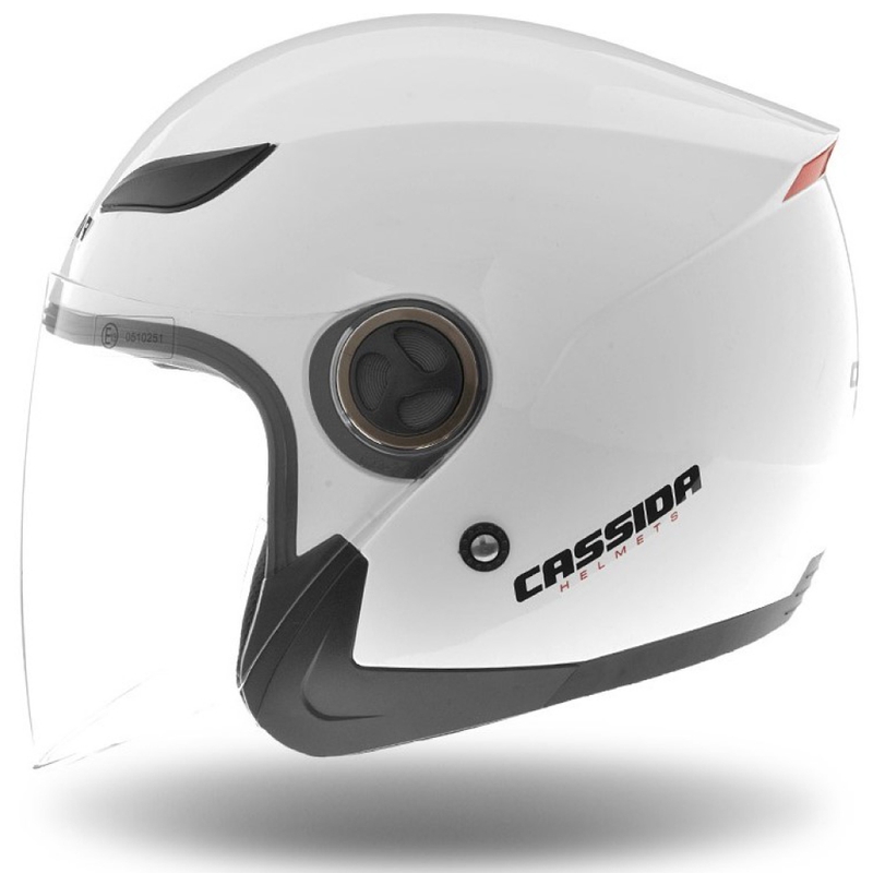 Casco de moto Cassida Reflex abierto blanco liquidación