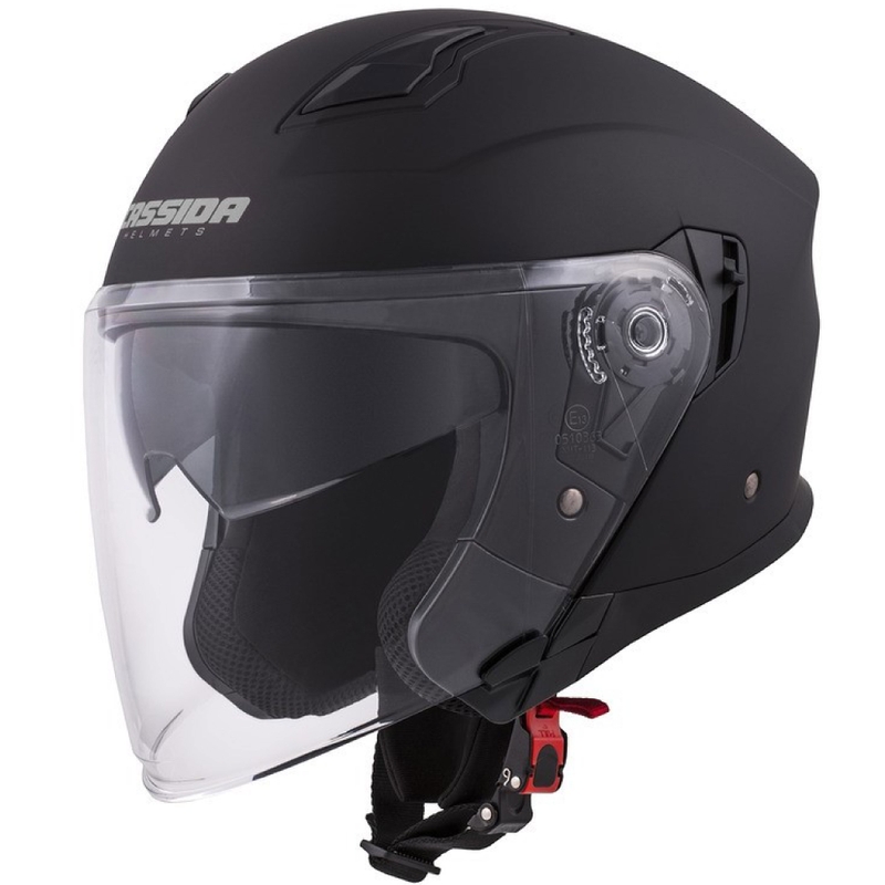 Casco Moto Cassida Jet Tech Open Negro Mate
