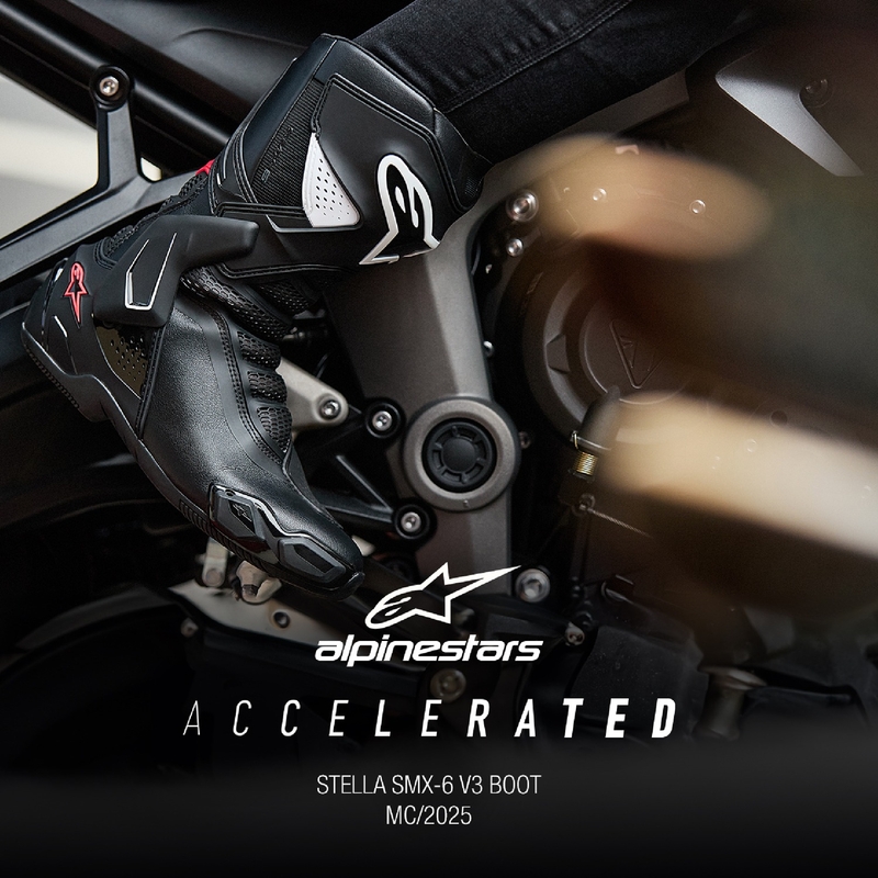 Botas de Moto Alpinestars Stella SMX-6 3 Mujer Negro-Blanco-Rosa