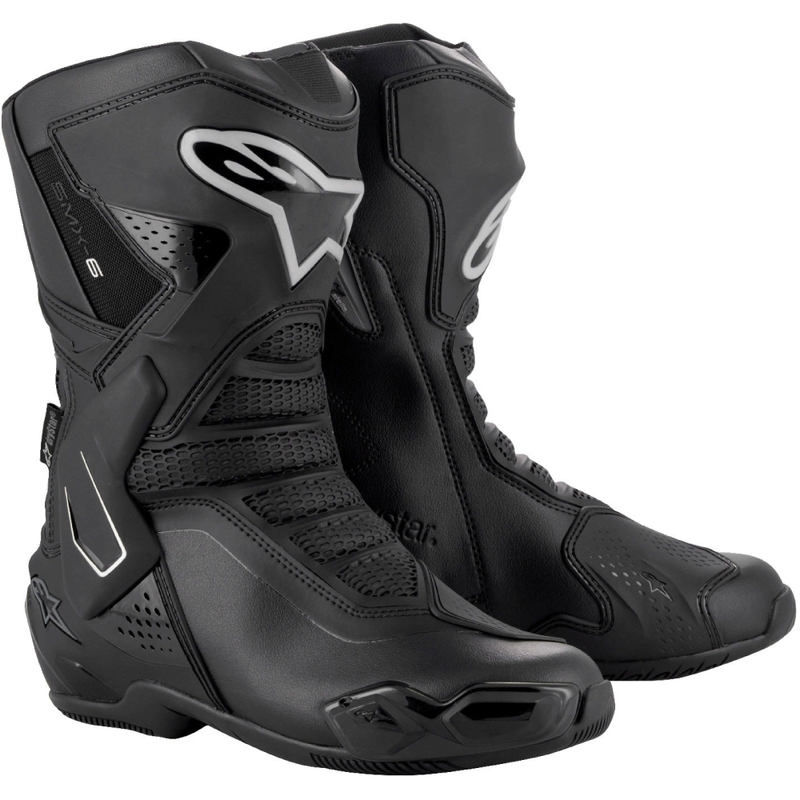 Botas de moto mujer Alpinestars Stella SMX-6 3 Drystar negro-plata