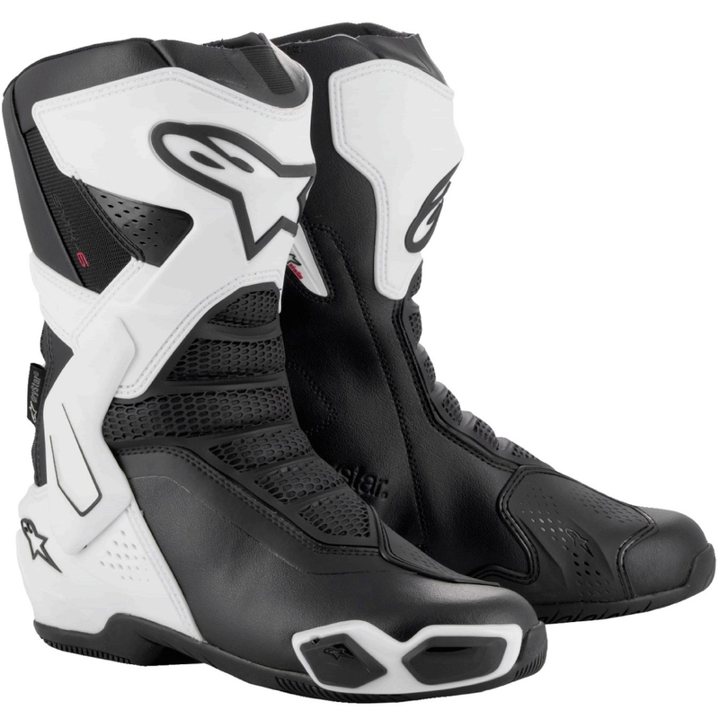 Botas de moto mujer Alpinestars Stella SMX-6 3 Drystar blanco-negro