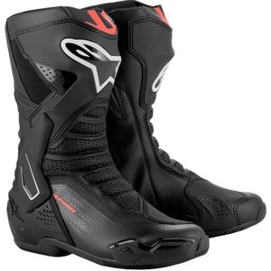 Botas de moto Alpinestars SMX-6 3 negro-rojo fluo
