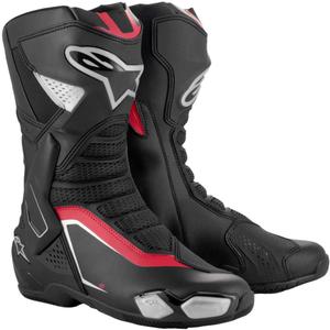 Botas de moto Alpinestars SMX-6 3 negro-plata-rojo