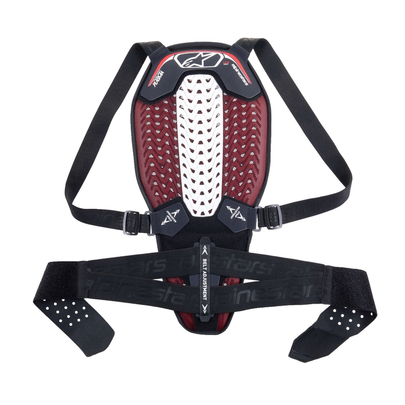 Protector espinal Alpinestars Nucleon Plasma negro-blanco-rojo