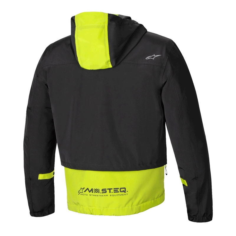 Chaqueta de moto Alpinestars Mootant Waterproof Parka negro-amarillo fluo