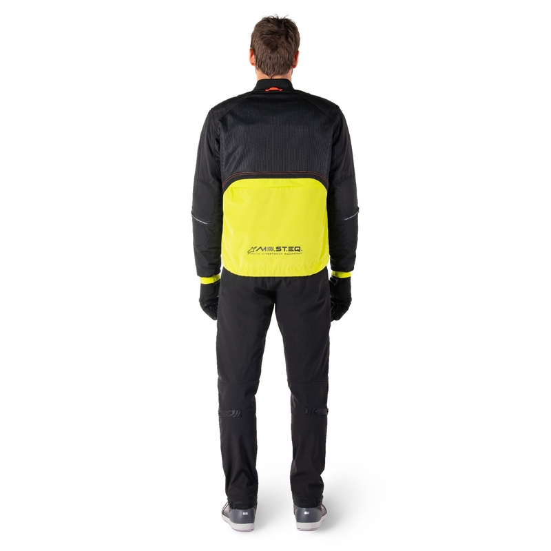 Chaqueta de moto Alpinestars Mootant Waterproof Parka negro-amarillo fluo