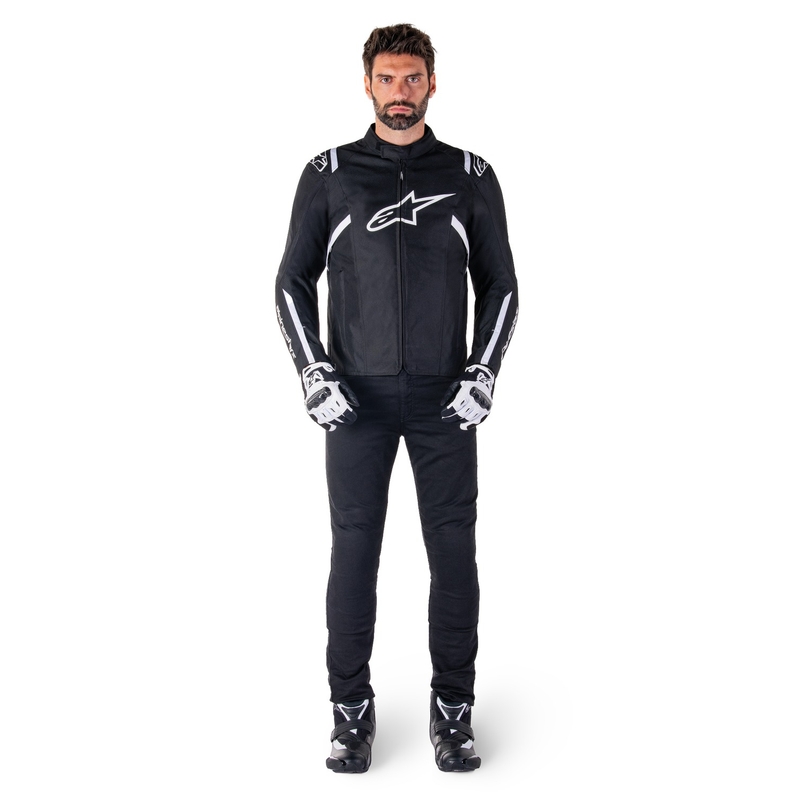 Chaqueta de moto Alpinestars T-SPS 2 Waterproof negro-blanco