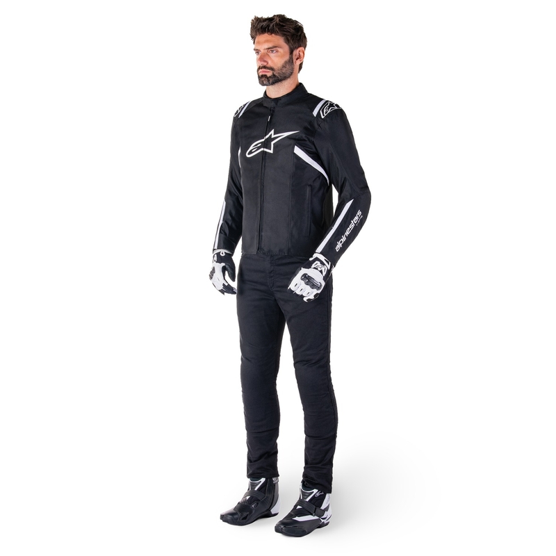 Chaqueta de moto Alpinestars T-SPS 2 Waterproof negro-blanco