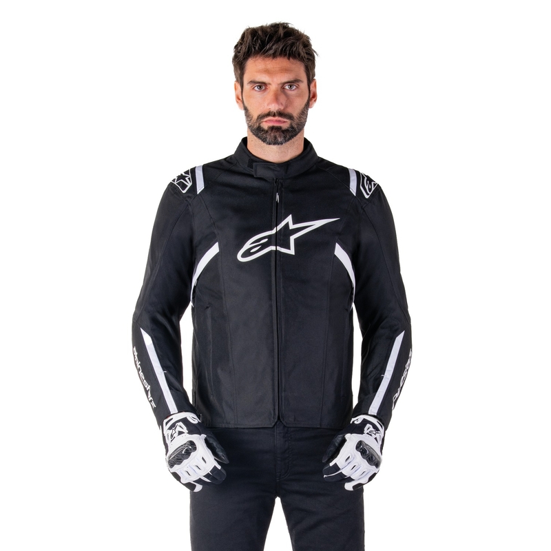 Chaqueta de moto Alpinestars T-SPS 2 Waterproof negro-blanco