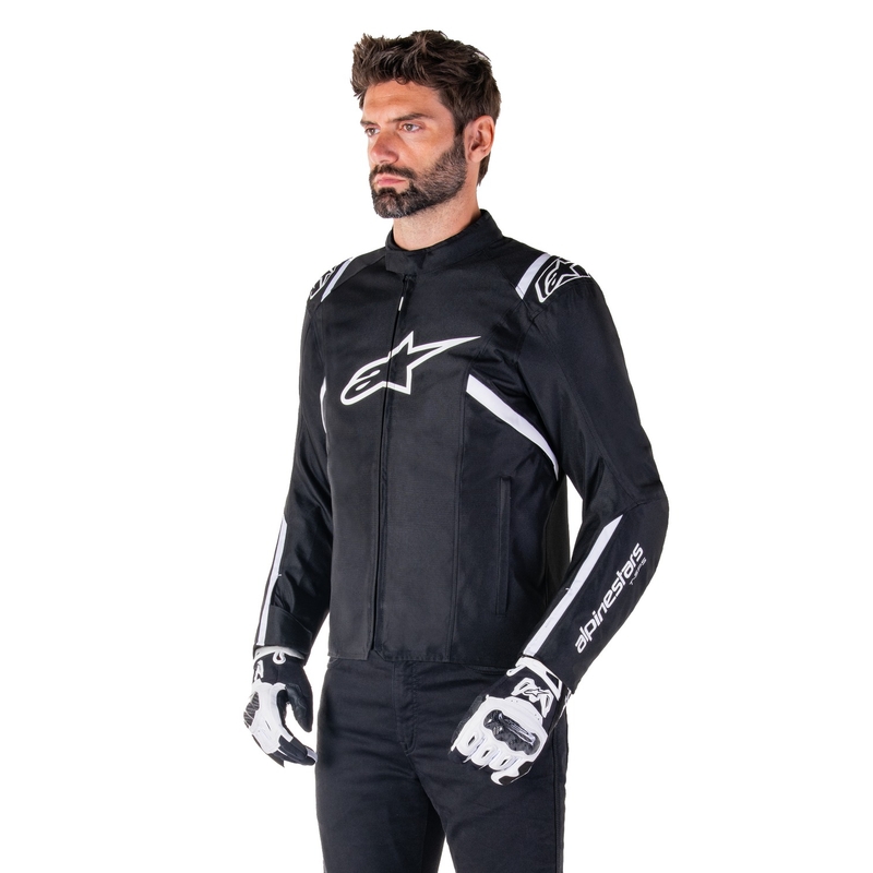 Chaqueta de moto Alpinestars T-SPS 2 Waterproof negro-blanco