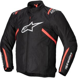Chaqueta de moto Alpinestars T-SPS 2 Waterproof negro-blanco-rojo fluo