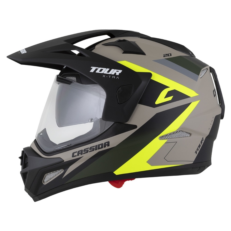 Casco enduro Cassida Tour 2.0 X-tra mate arena-fluo amarillo-verde-negro