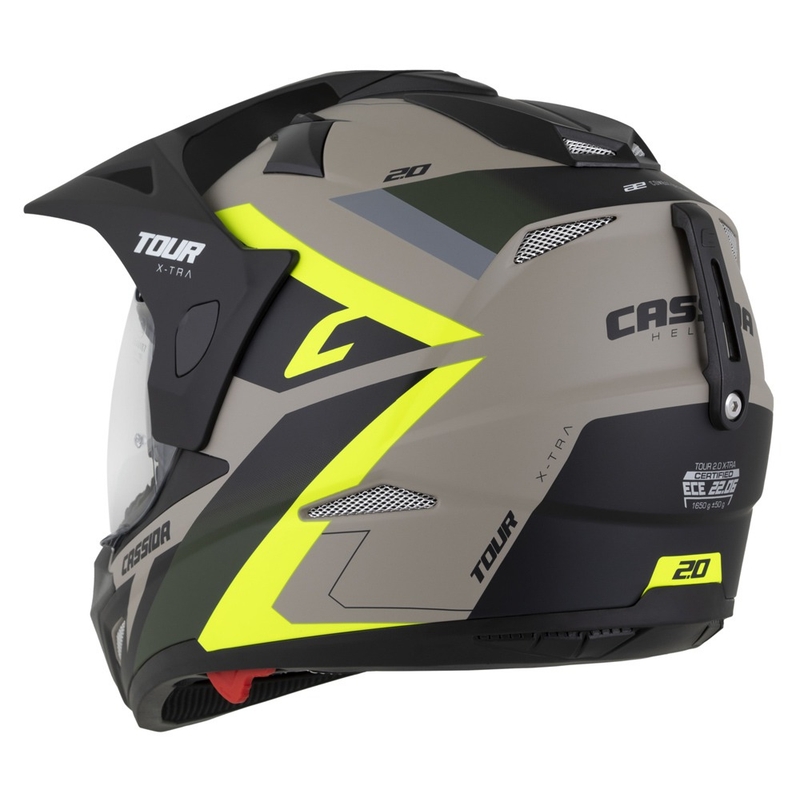 Casco enduro Cassida Tour 2.0 X-tra mate arena-fluo amarillo-verde-negro