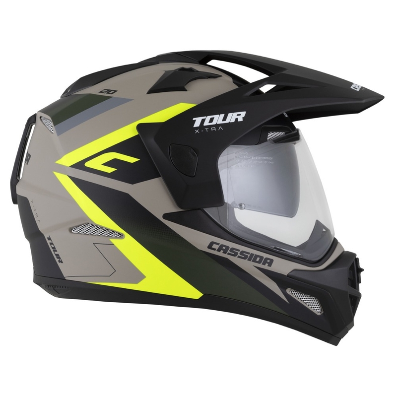 Casco enduro Cassida Tour 2.0 X-tra mate arena-fluo amarillo-verde-negro