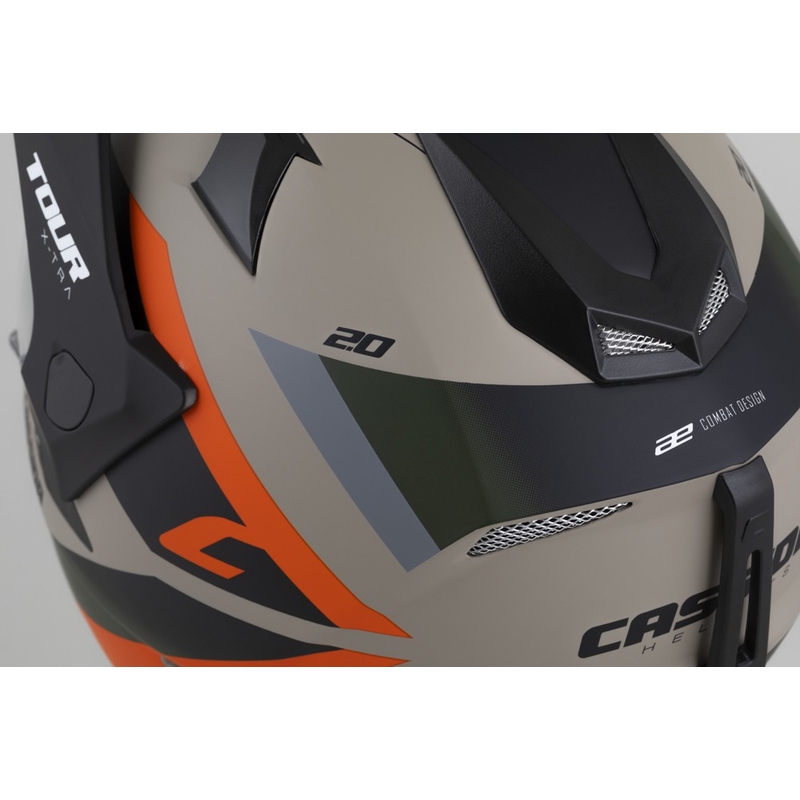 Casco enduro Cassida Tour 2.0 X-tra mate arena-naranja-verde-negro