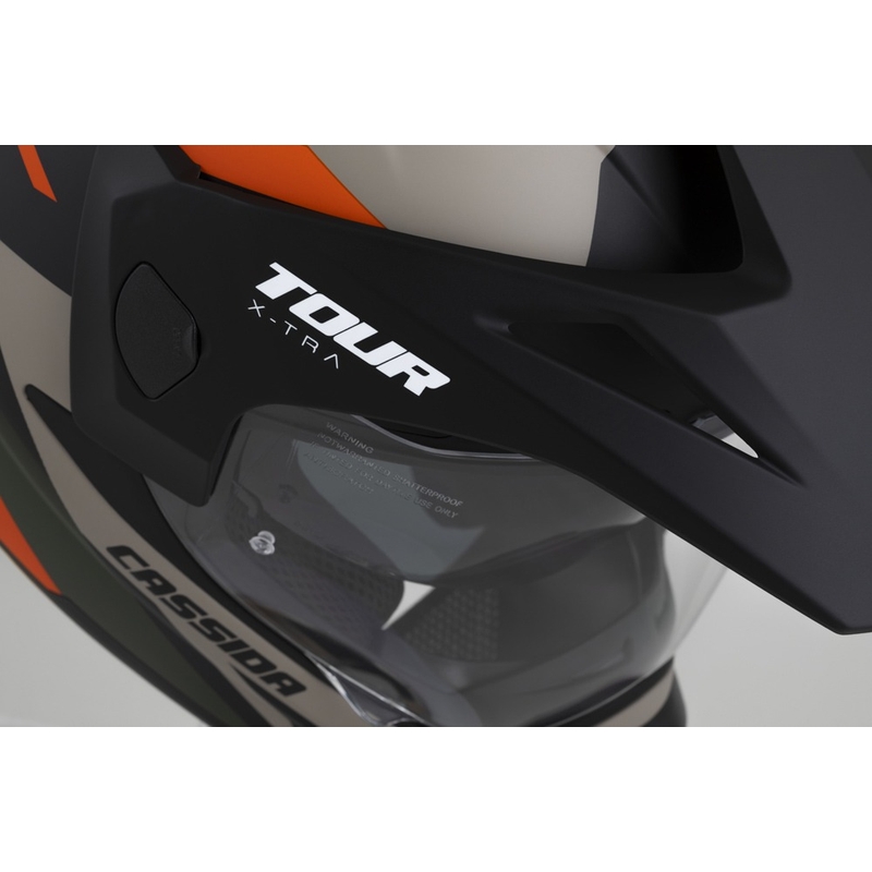 Casco enduro Cassida Tour 2.0 X-tra mate arena-naranja-verde-negro