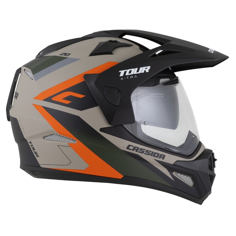 Casco enduro Cassida Tour 2.0 X-tra mate arena-naranja-verde-negro