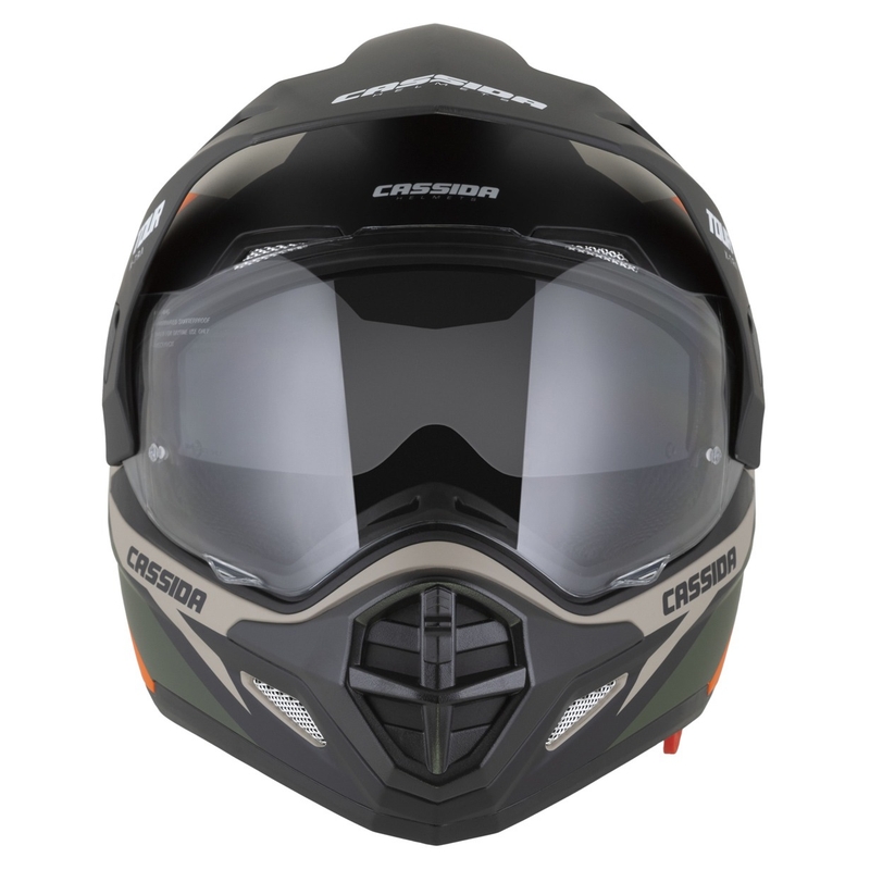 Casco enduro Cassida Tour 2.0 X-tra mate arena-naranja-verde-negro