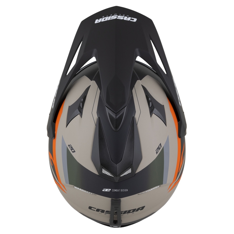Casco enduro Cassida Tour 2.0 X-tra mate arena-naranja-verde-negro