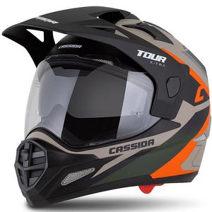 Casco enduro Cassida Tour 2.0 X-tra mate arena-naranja-verde-negro
